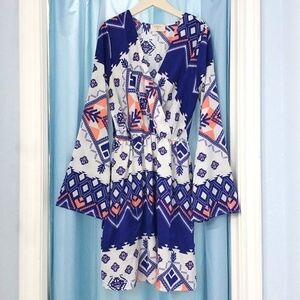 Western Bell sleeve Dress